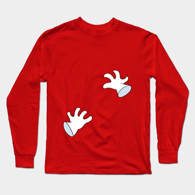 Getting Handsy Long Sleeve T-Shirt by Pompuffy